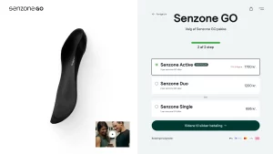 senzone go product page step 2